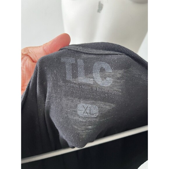 TLC No Scrubs XL Black Tee Size T-Boz Left Eye Chilli Retro Style T-Shirt Tee - Picture 3 of 3